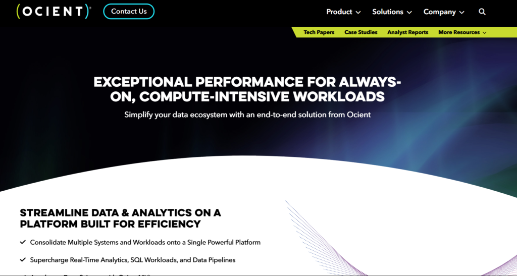 Ocient - Big Data Analytics Powerhouse